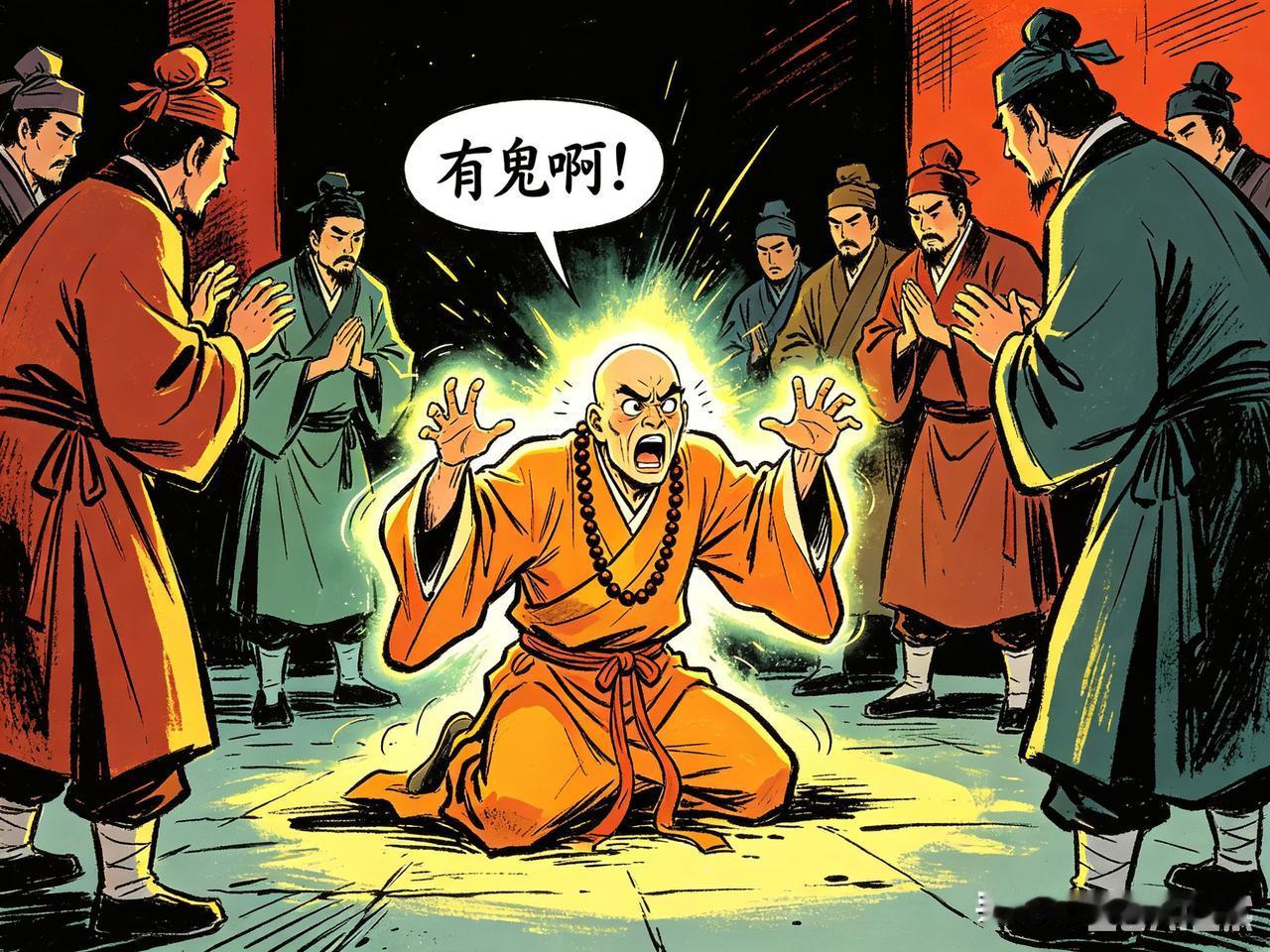 唐朝的蓟门有个和尚，法号师夜光。他常做同一个梦：自己站在金銮殿上，皇帝亲手给他披