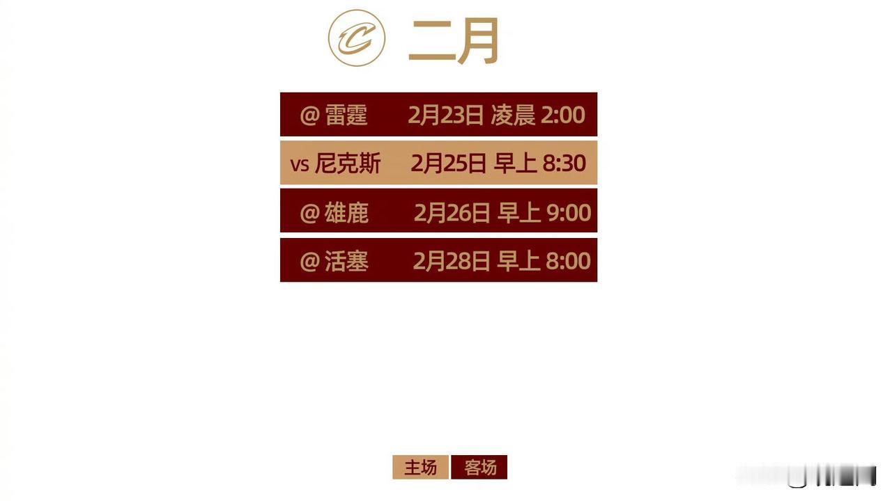 骑士剩余25场常规赛，赛程超级轻松！整个后半程，骑士真正需要全力应对的顶级硬