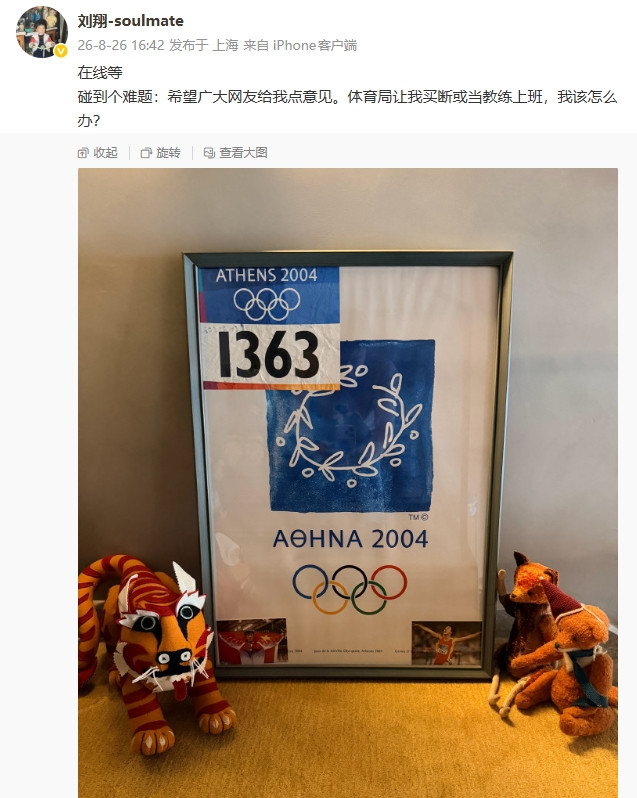 媒体人: 刘翔更像是想借助公众施压, 既不解除编制, 又不想上班