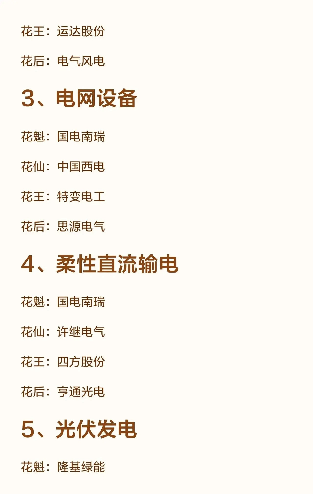 8月电力领域“金花”名单来了！覆盖核电、风电、光伏、水电、电网、储能、AI电力等