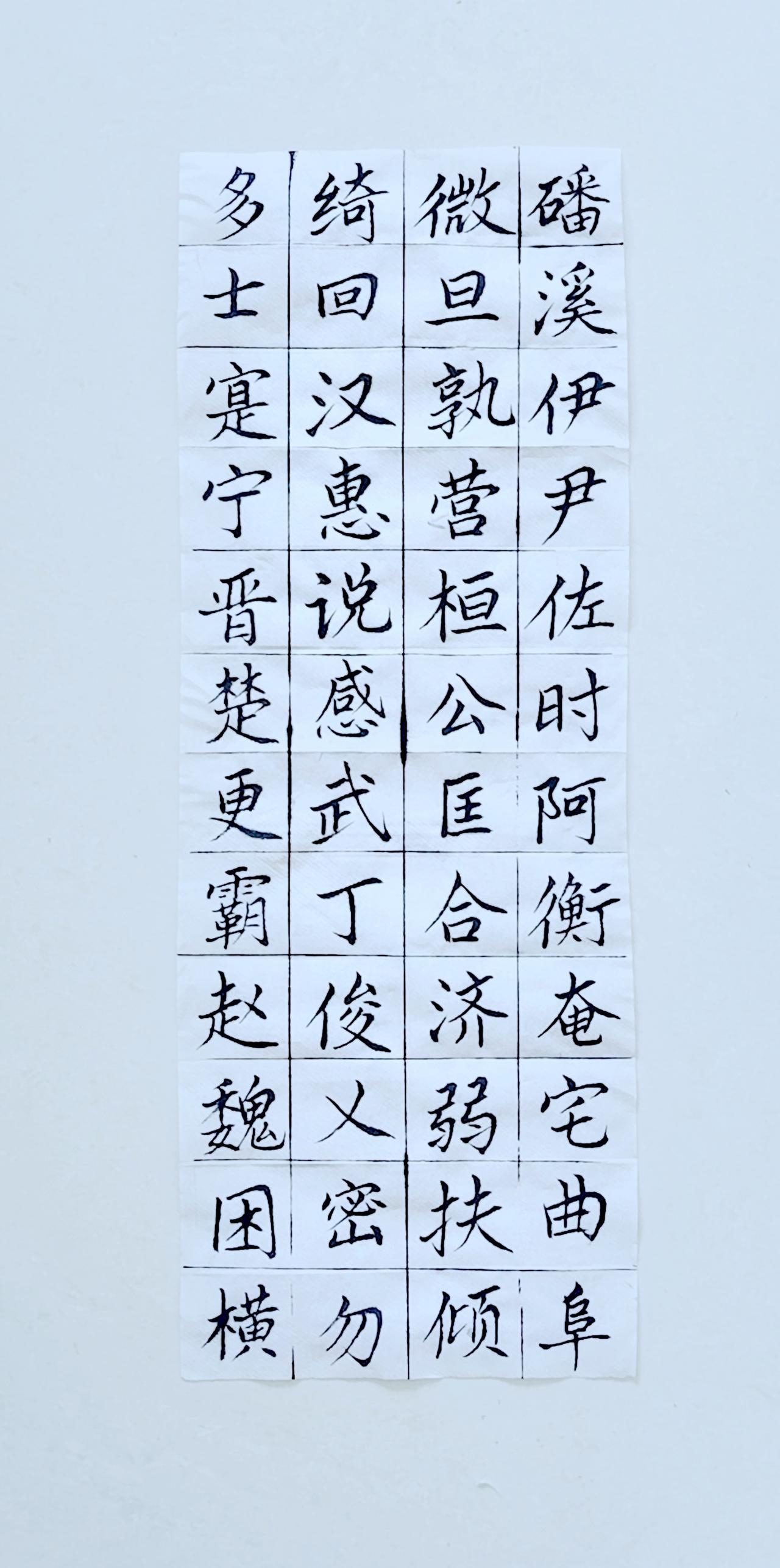第五十七天《千字文》（12）正楷毛笔练习！[点亮平安