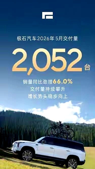 5月销量一公布，有人欢喜有人忧。小米汽车5月交付超30000台，极石汽车交付2052台。