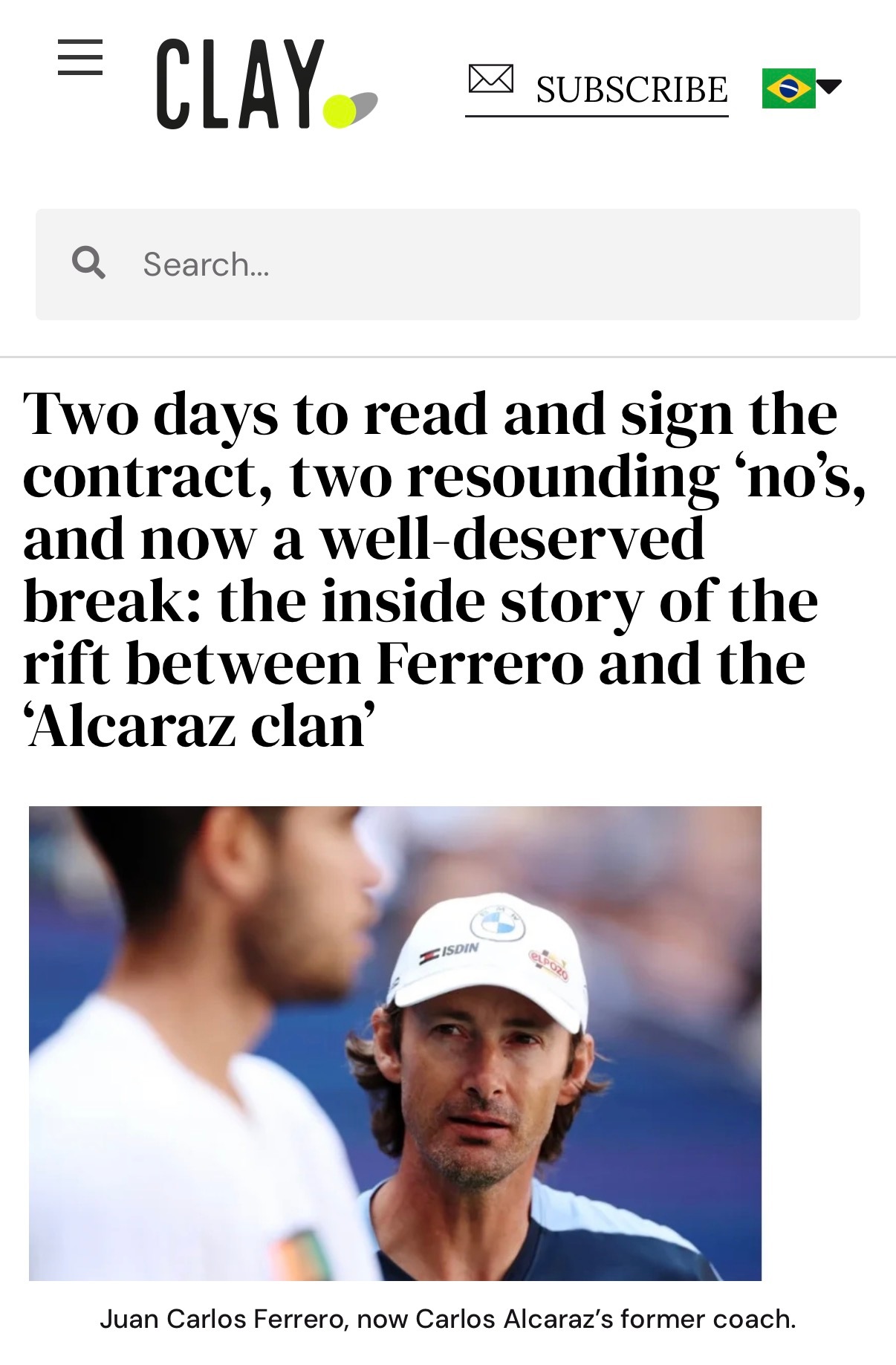 来自阿根廷的西语系记者SebastianFest在《CLAYTennis》网