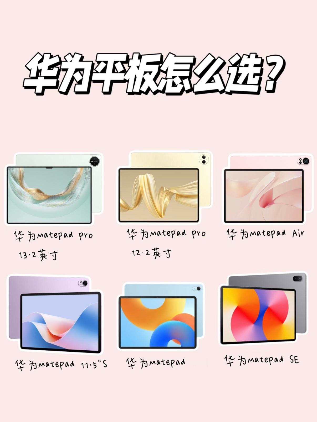 华为平板各系列区别