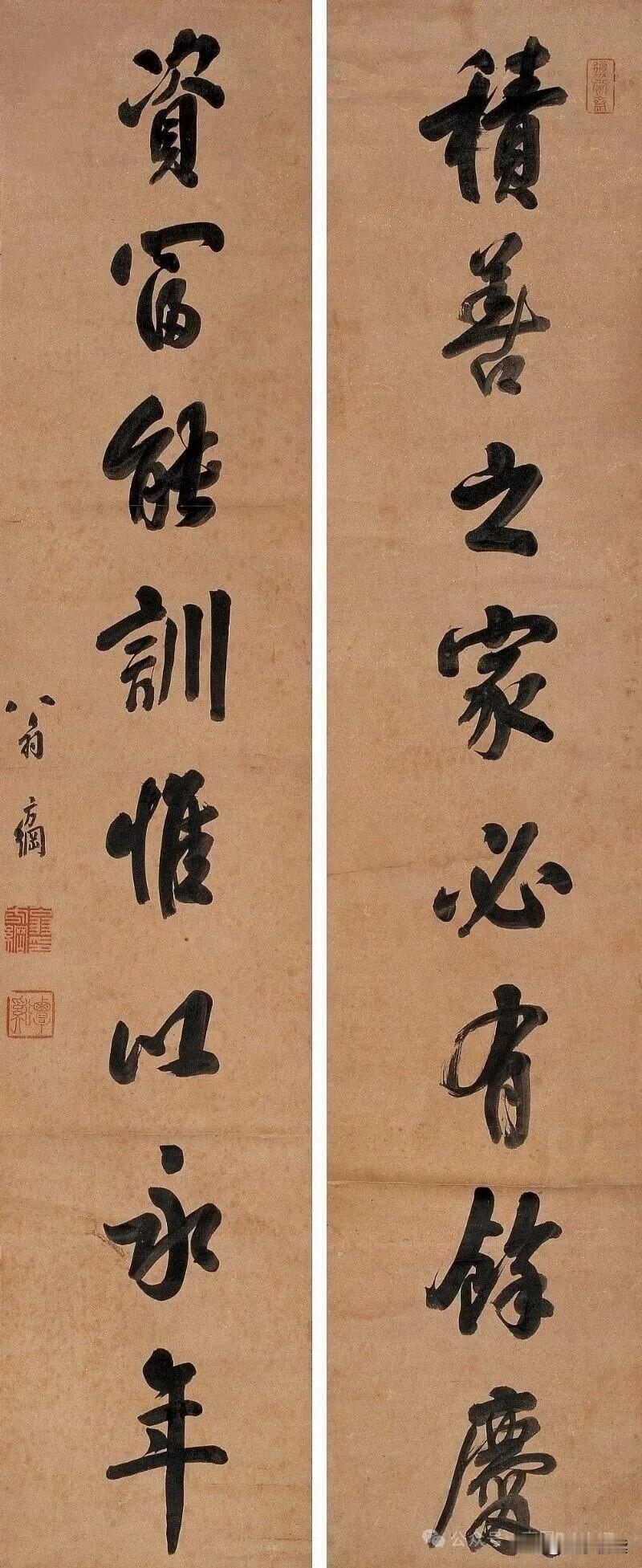 翁方纲这幅行书联，才是馆阁体大师的“破局”之作！谁说文坛“考据宗师”翁方纲