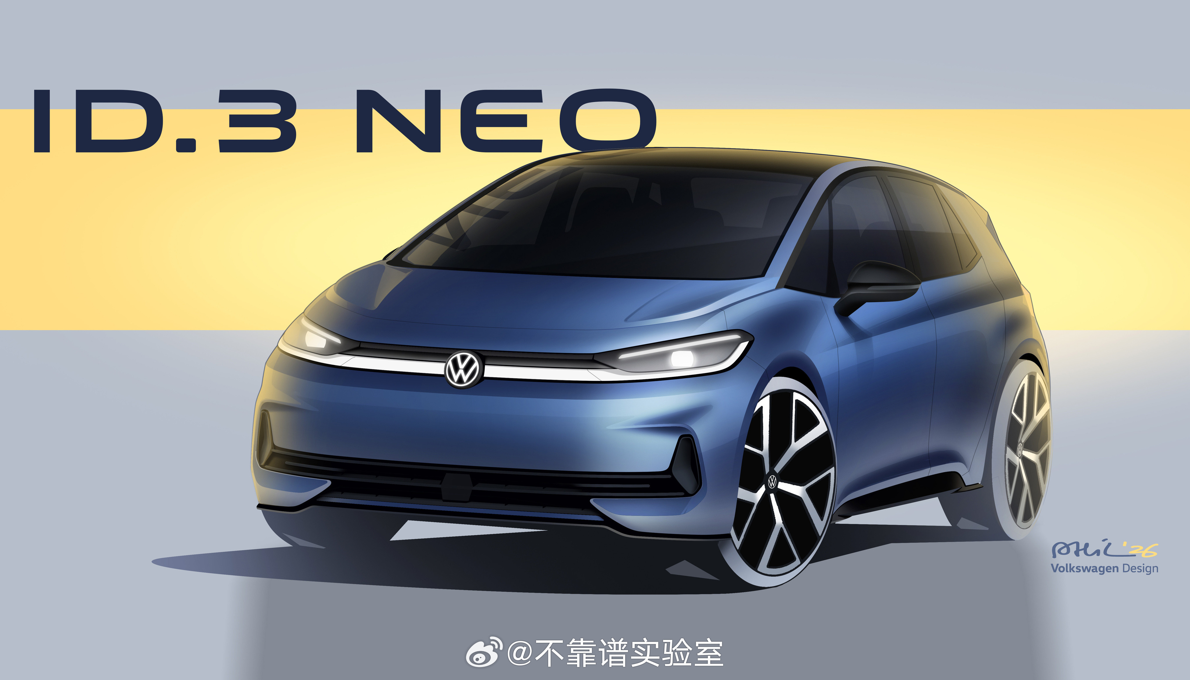 来自大众的消息：➡️ID.3要推一个新款，名字叫“ID.3Neo”，计划在4月
