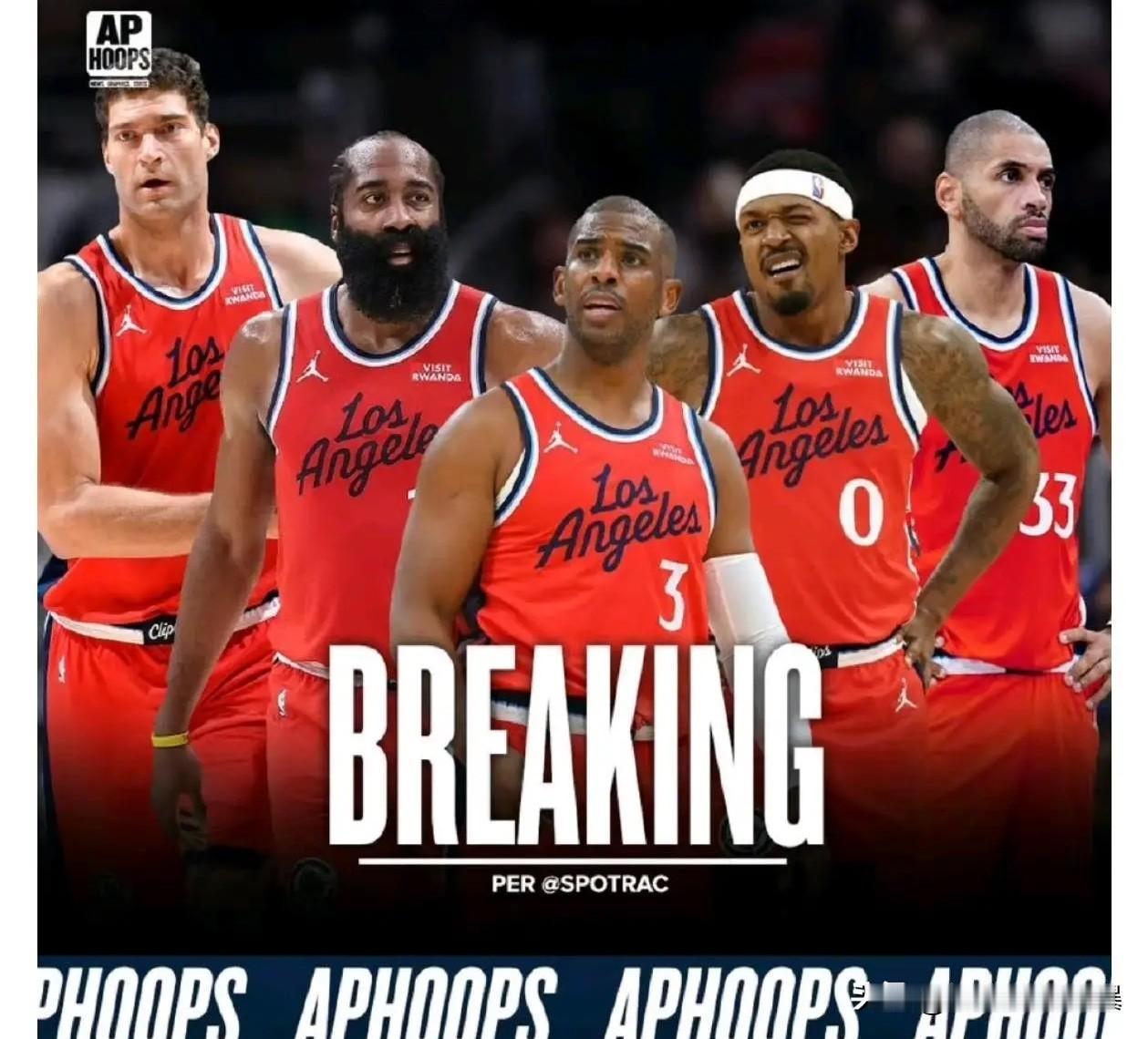 NBA交易大门开了！此刻开始哈登可以被交易了！除了哈登之外，洛杉矶快船还有尼古拉