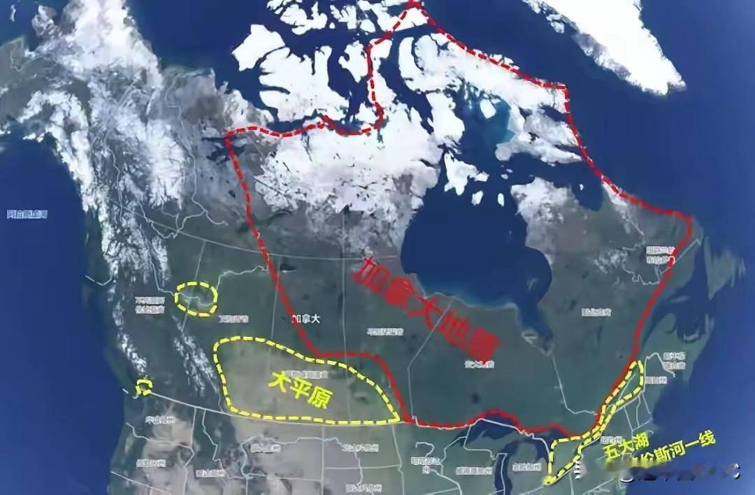 加拿大唯一的好土地都是挨着美国的，纵然有977万平方公里的国土面积，也是枉然。其