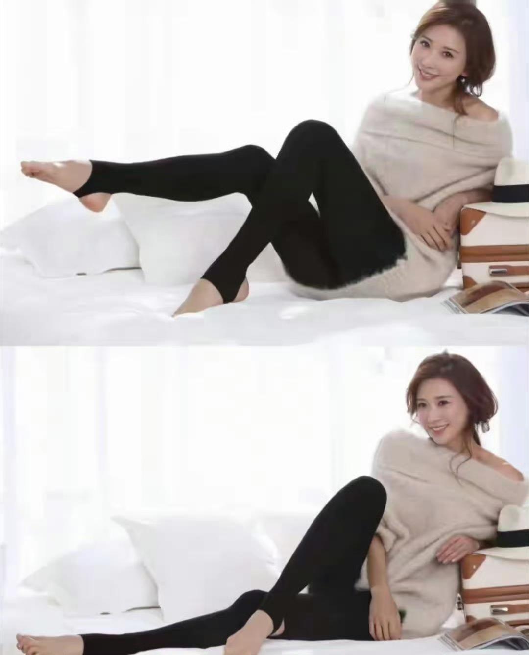 林志玲的一组写真太惊艳！一袭抹胸毛衣秀出精致锁骨，“锁骨养鱼”的线条感绝了，素足