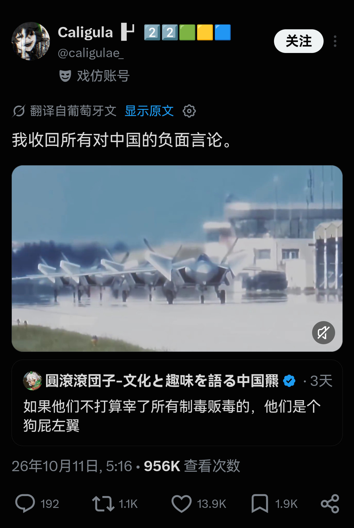 现在反而是巴西右翼开始大规模支持中国了……​​​