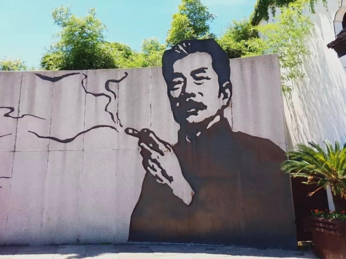 这年头有些人四处投诉也真是够闲的！绍兴鲁迅纪念馆中有一面鲁迅肖像墙，此肖像为鲁迅