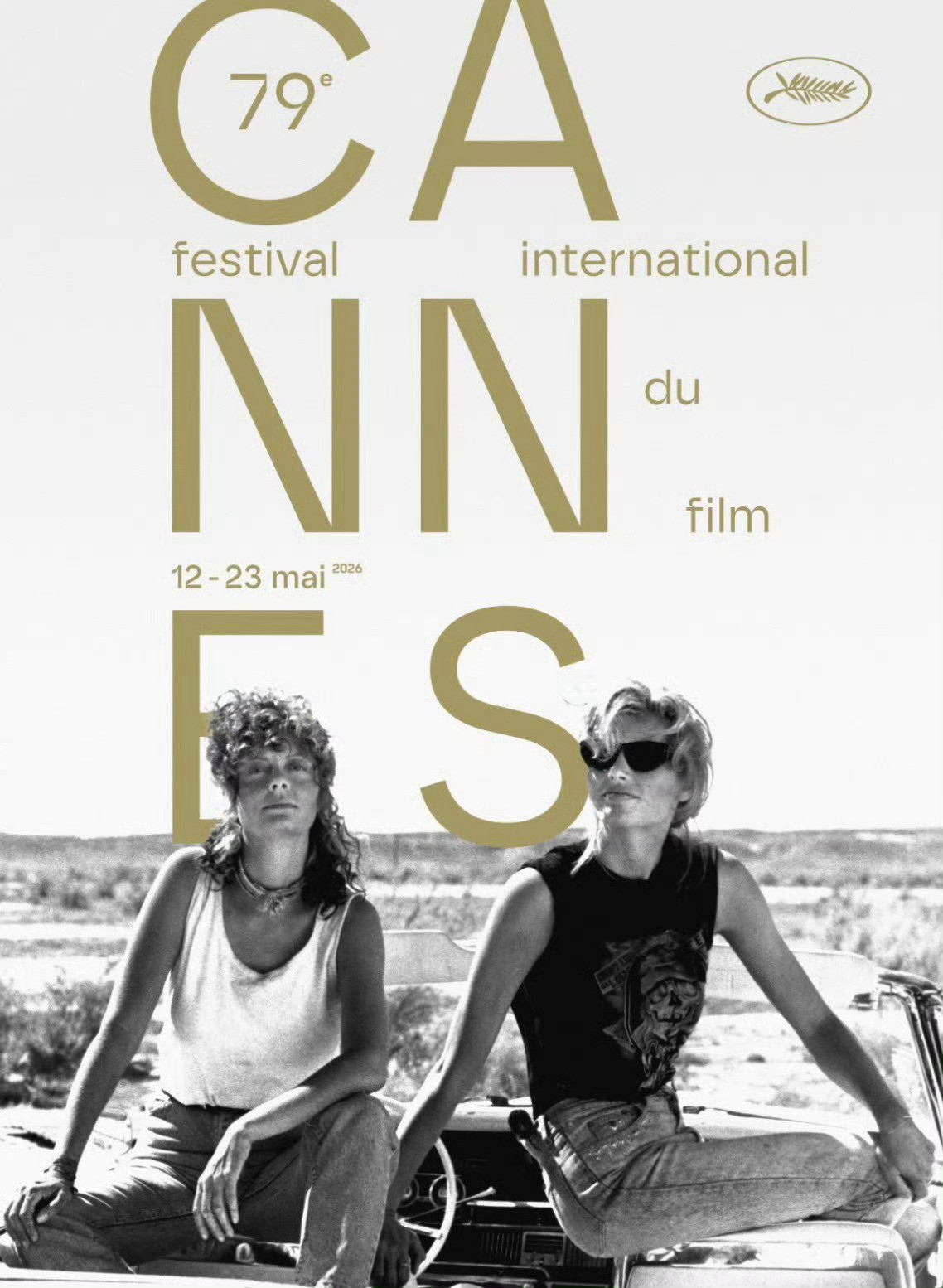 第79届戛纳电影节发布官方海报，画面来自雷德利·斯科特经典之作《末路狂花》。今年