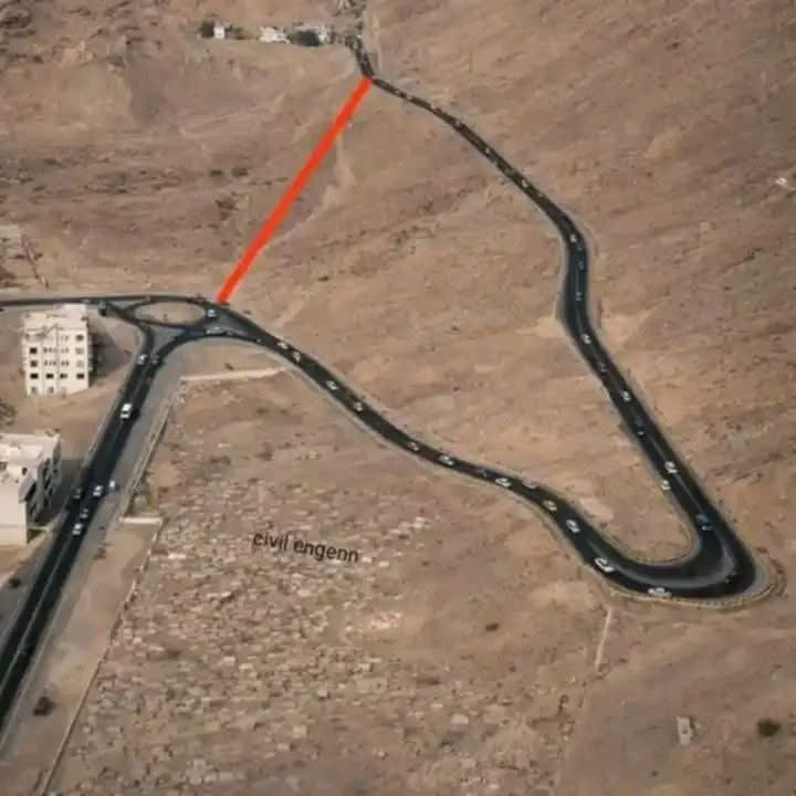 为什么工程师选择这条蜿蜒的道路，而不是选择一条直线路线来缩短路程？🤔