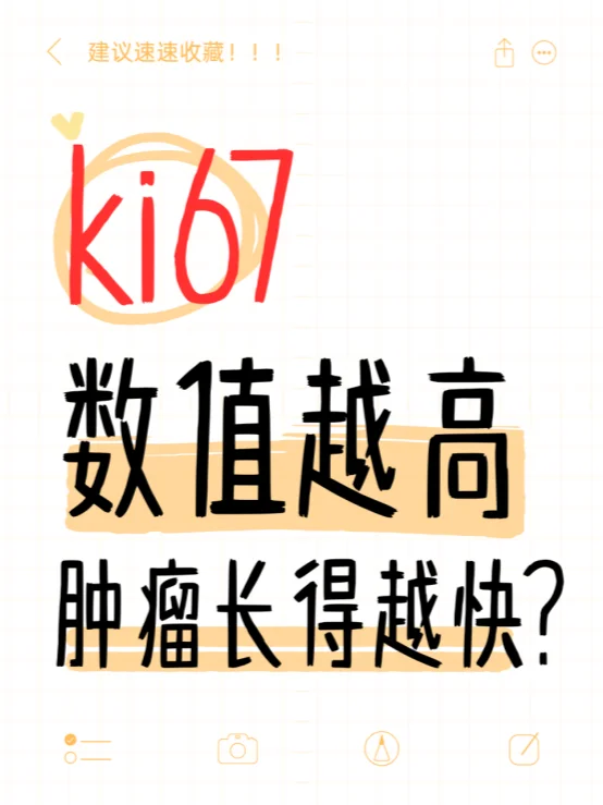 Ki67数值越高肿瘤长的越快？