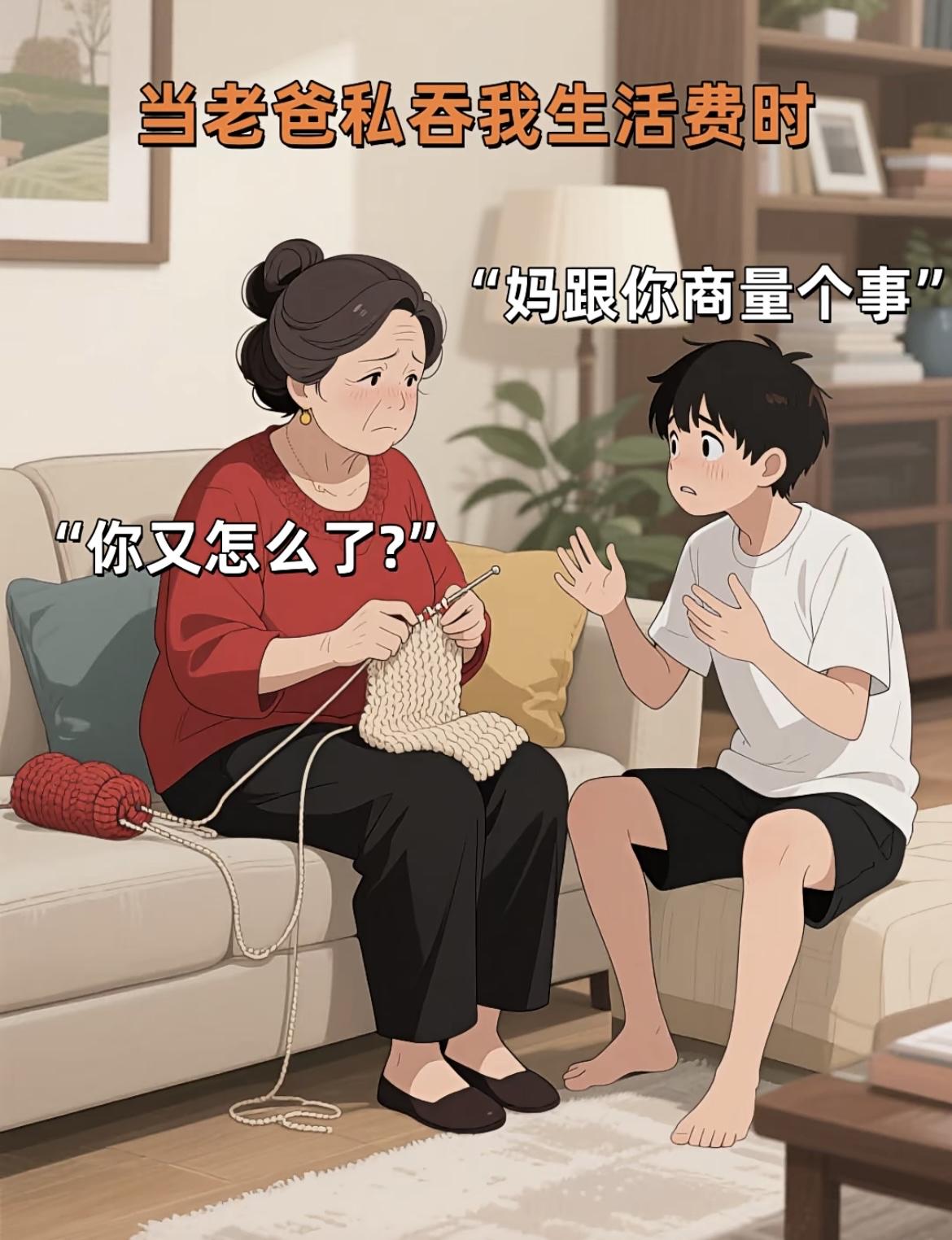 “妈妈，学校里一个月600元，不够用啊”😯😯