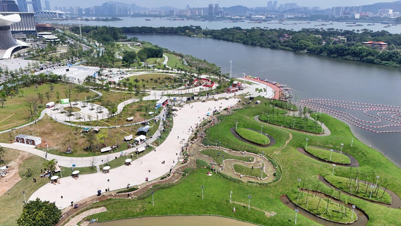 南沙横沥岛新打造的海边公园