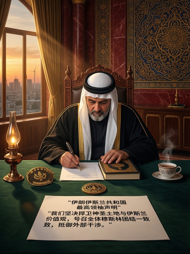 伊朗最高领袖发表最新声明｜美伊以冲突伊朗最新声明，不是服软，是亮牌听过了伊朗最