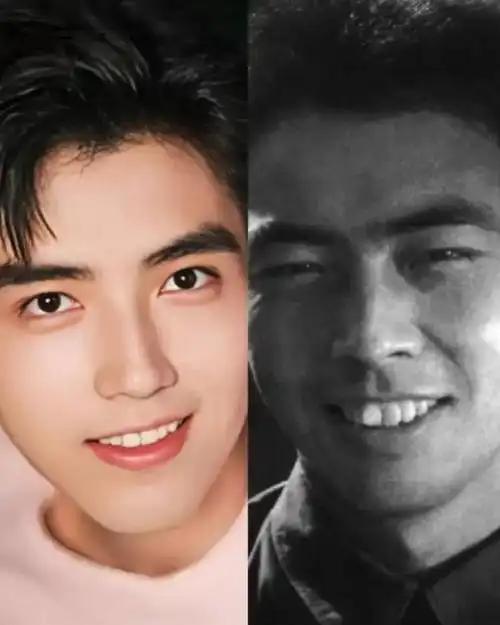 最近看陈飞宇演的年代剧《纯真年代的爱情》，发现他和他爸年轻时相似度高达90%。原