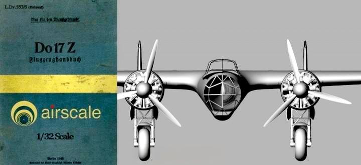 模型欣赏：英国公司Airscale公布了其即将推出的Do17Z模型驾驶舱渲染图