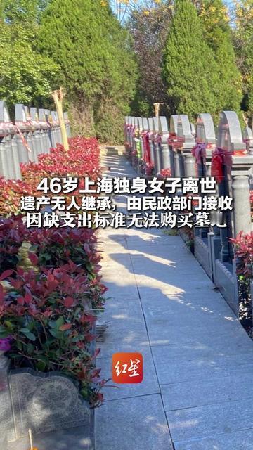 46岁上海阿姨走了，留下的钱能买半套市区房，却买不到一块放骨灰的地！阿姨