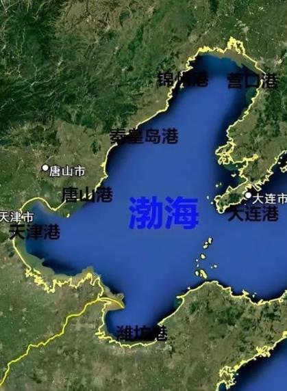 毛主席真是高明，不服不行！原来今天的渤海能完全属于中国，没有一艘外船胆敢驶入，完