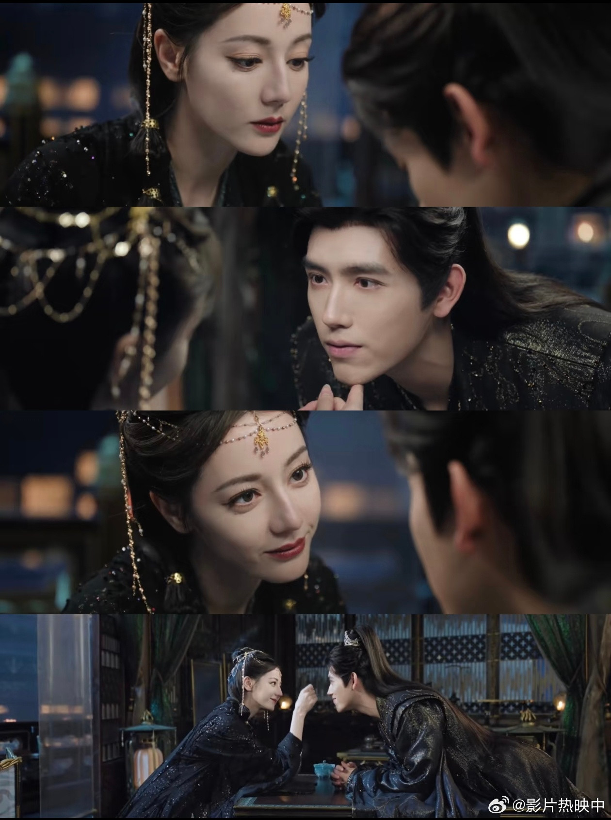 白日提灯迪丽热巴亲哭陈飞宇贺思慕为了赶段胥走，又是强吻又是放狠话，嘴上超绝情，明