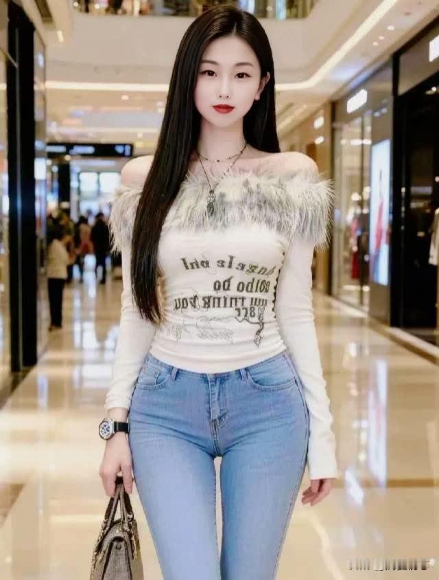 时尚穿搭指南：毛茸茸上衣+牛仔裤，轻松出街！