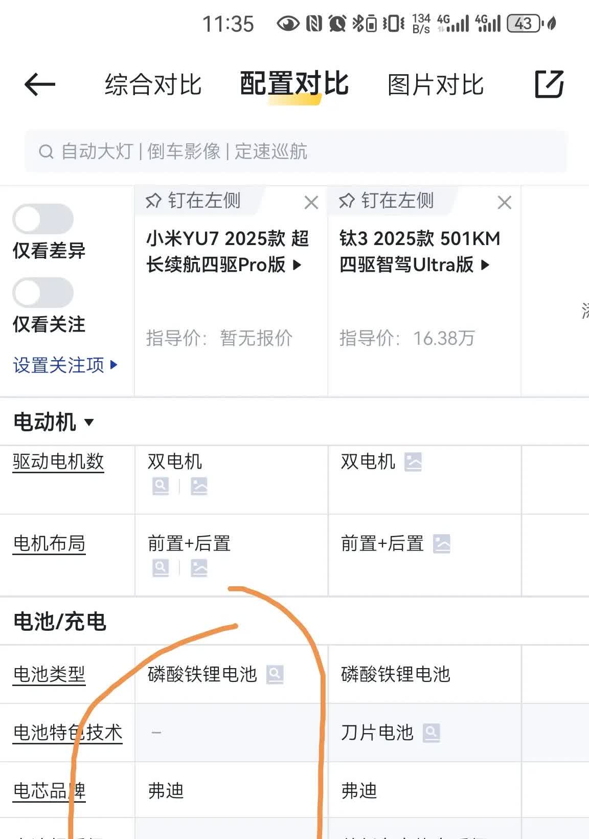 小米汽车御妻发布当天我提方程豹钛3对比一下：1.小米的确牛，多24度