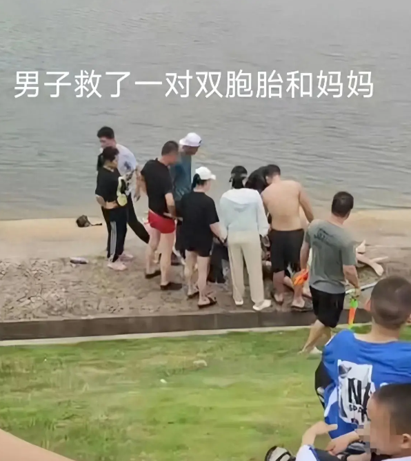 “连狗都不如？”武汉，一名男子为救落水的母子三人，跳下水将全部人救出，自己却被水