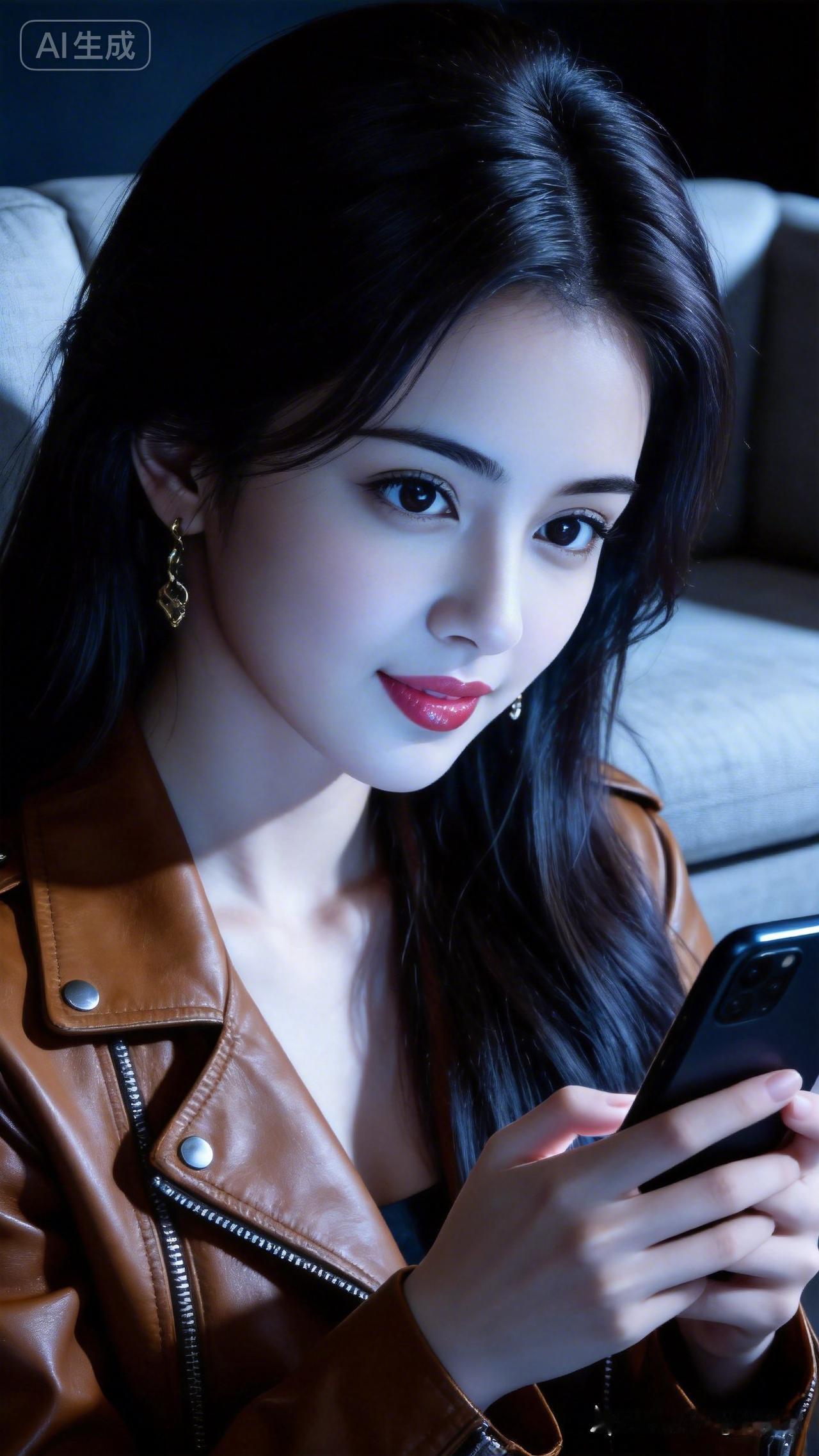 夜晚的温柔时光，手机里的秘密📱✨