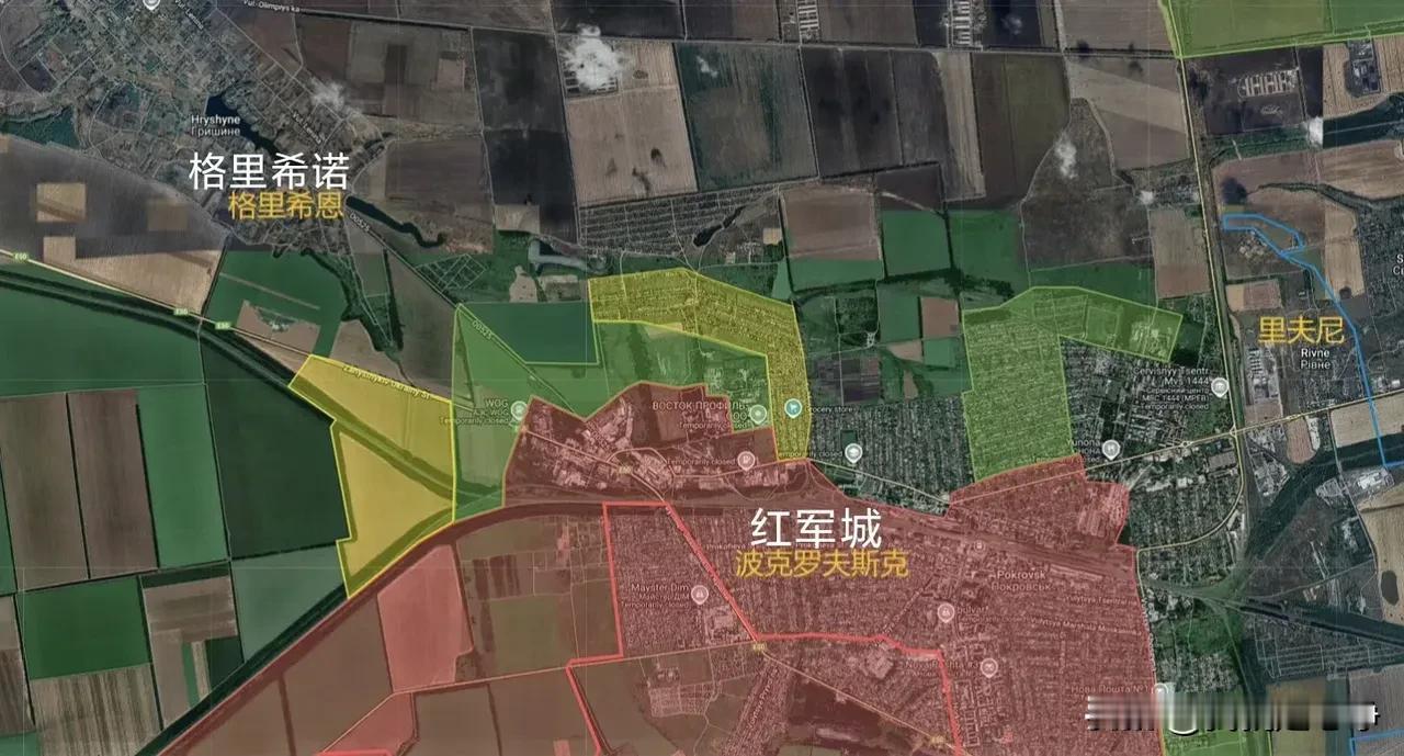 目前红军城的战役真的到了尾声了。根据俄军最新的局势图分析，俄军先头部队已经基本