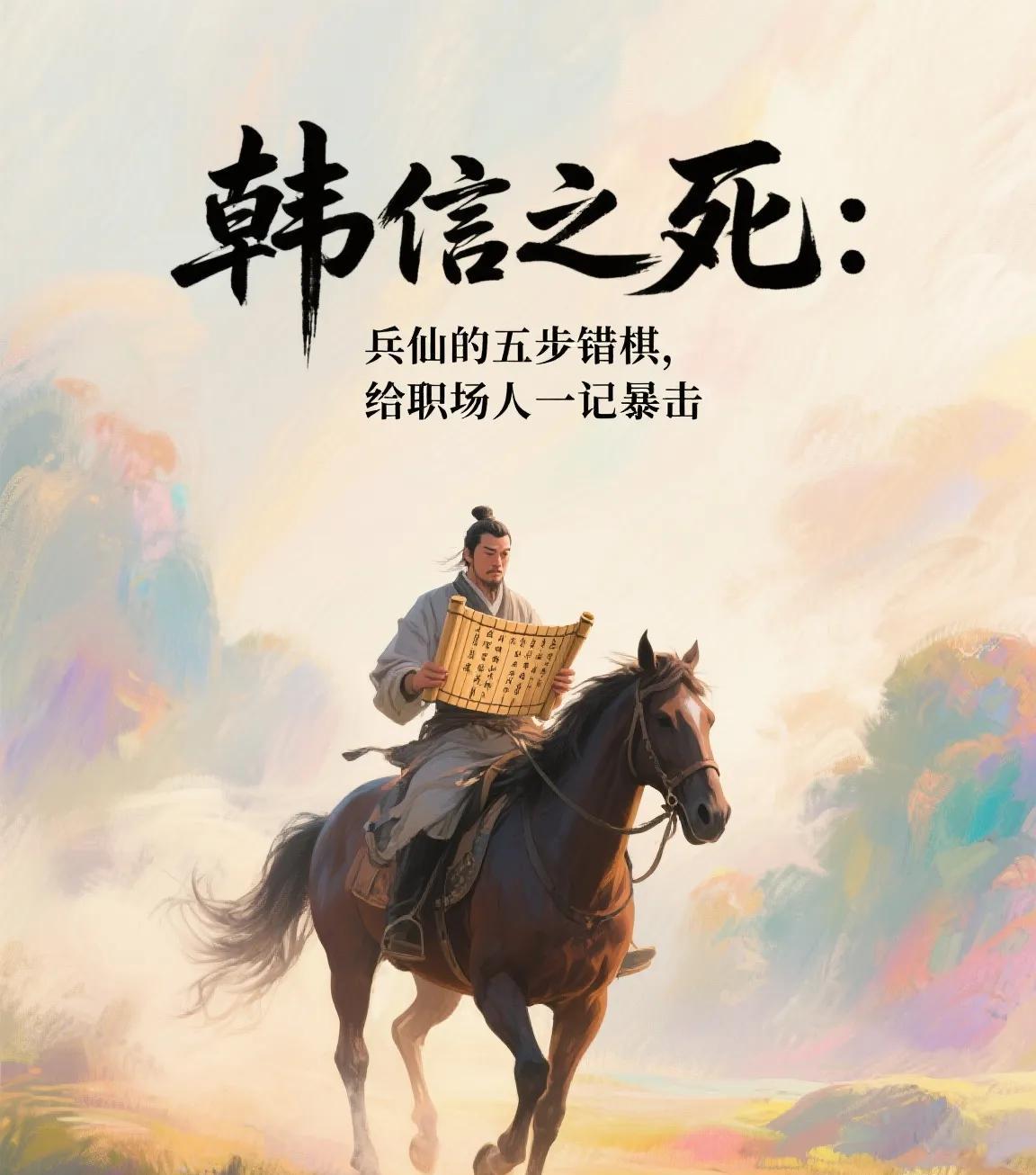 韩信之死：兵仙的五步错棋，给职场人一记暴击"老子后悔没听蒯通的话！"当一代战
