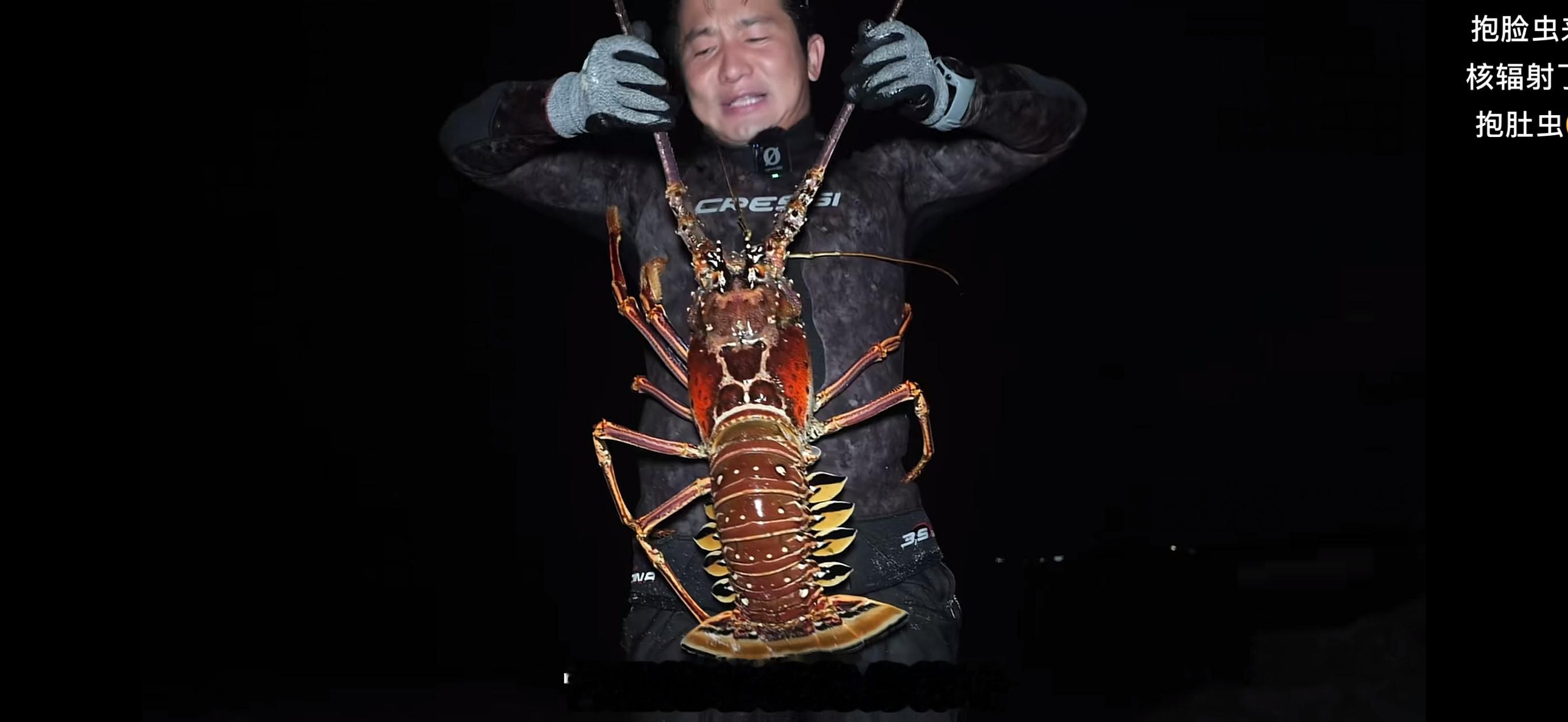 大半夜抓这大龙虾给我看爽了