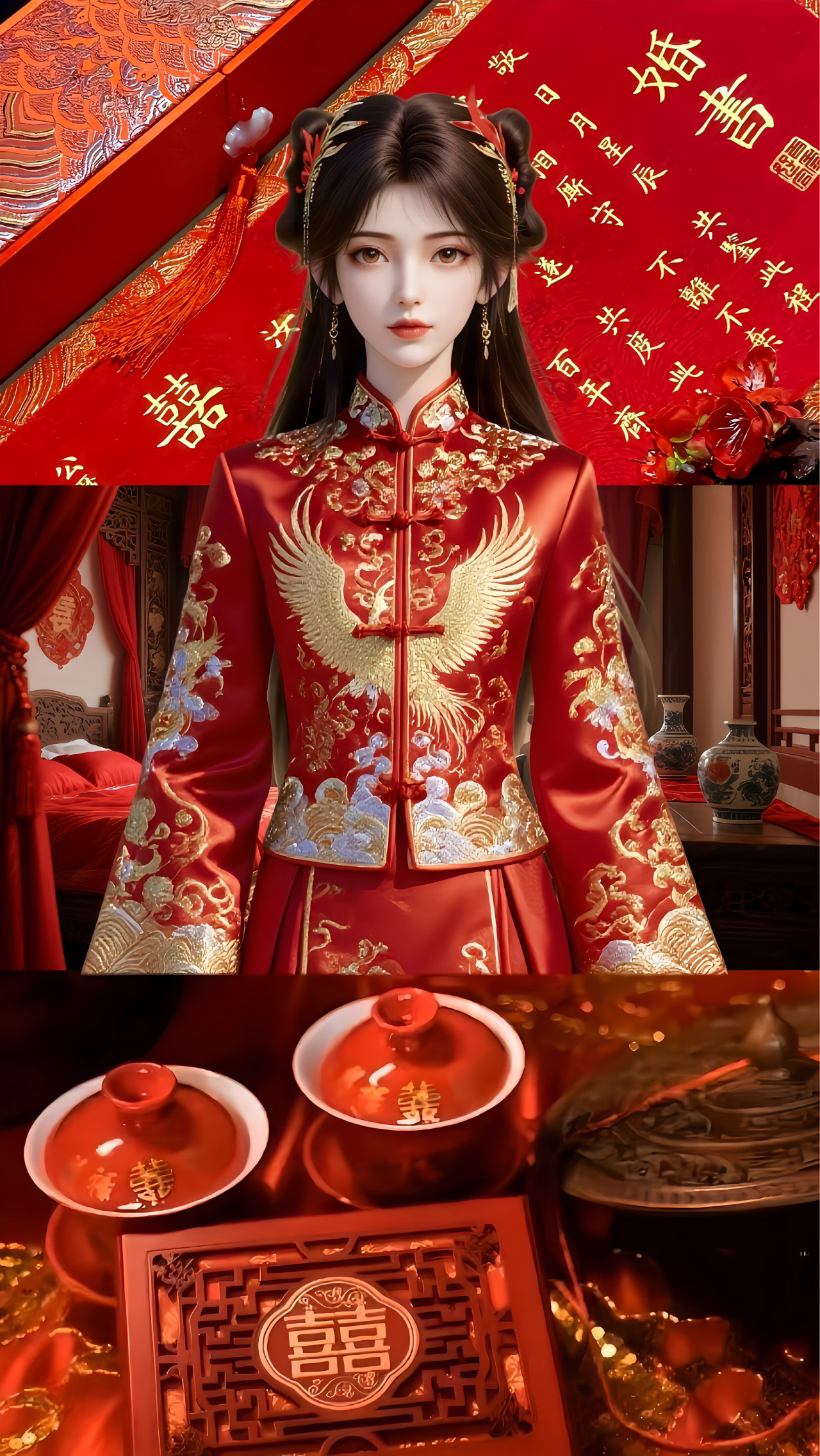 当灵儿穿上中式的婚服，最耀眼的星，亮了！完美世界火灵儿【精致美图】​​​