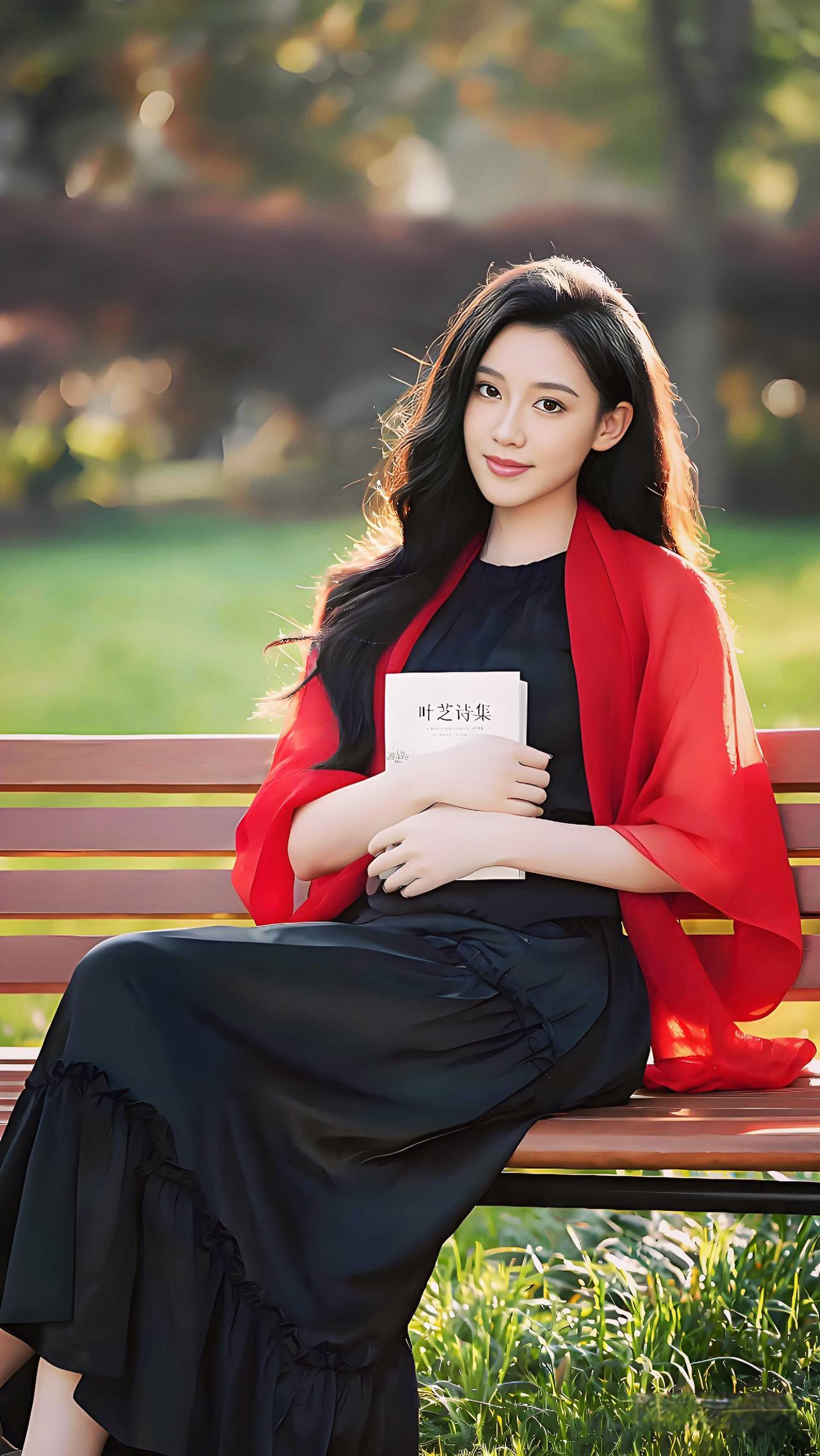 诗，风，红披肩。缺一不可的文艺公式。