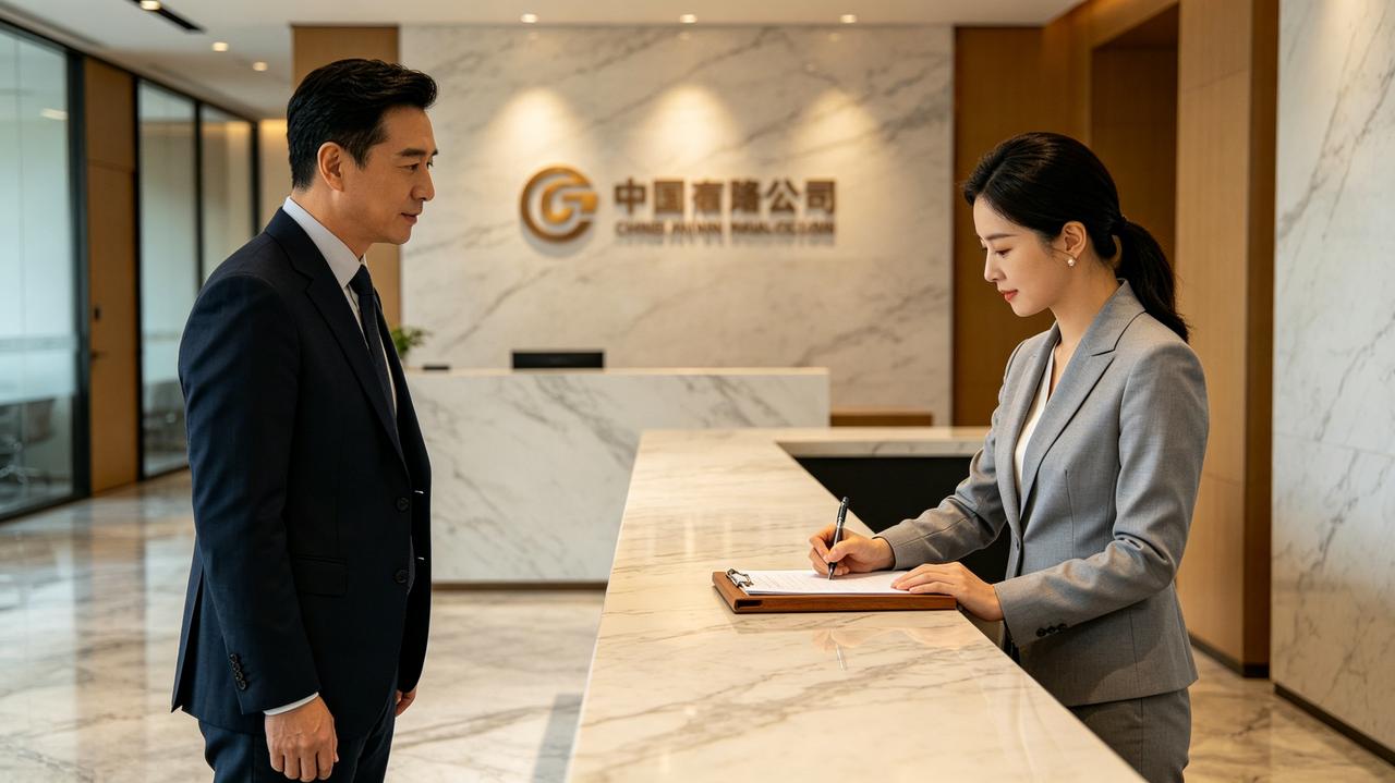 公司前台有个登记簿，访客都得写名字、单位、事由。新来的保安特别较真，每个“事由