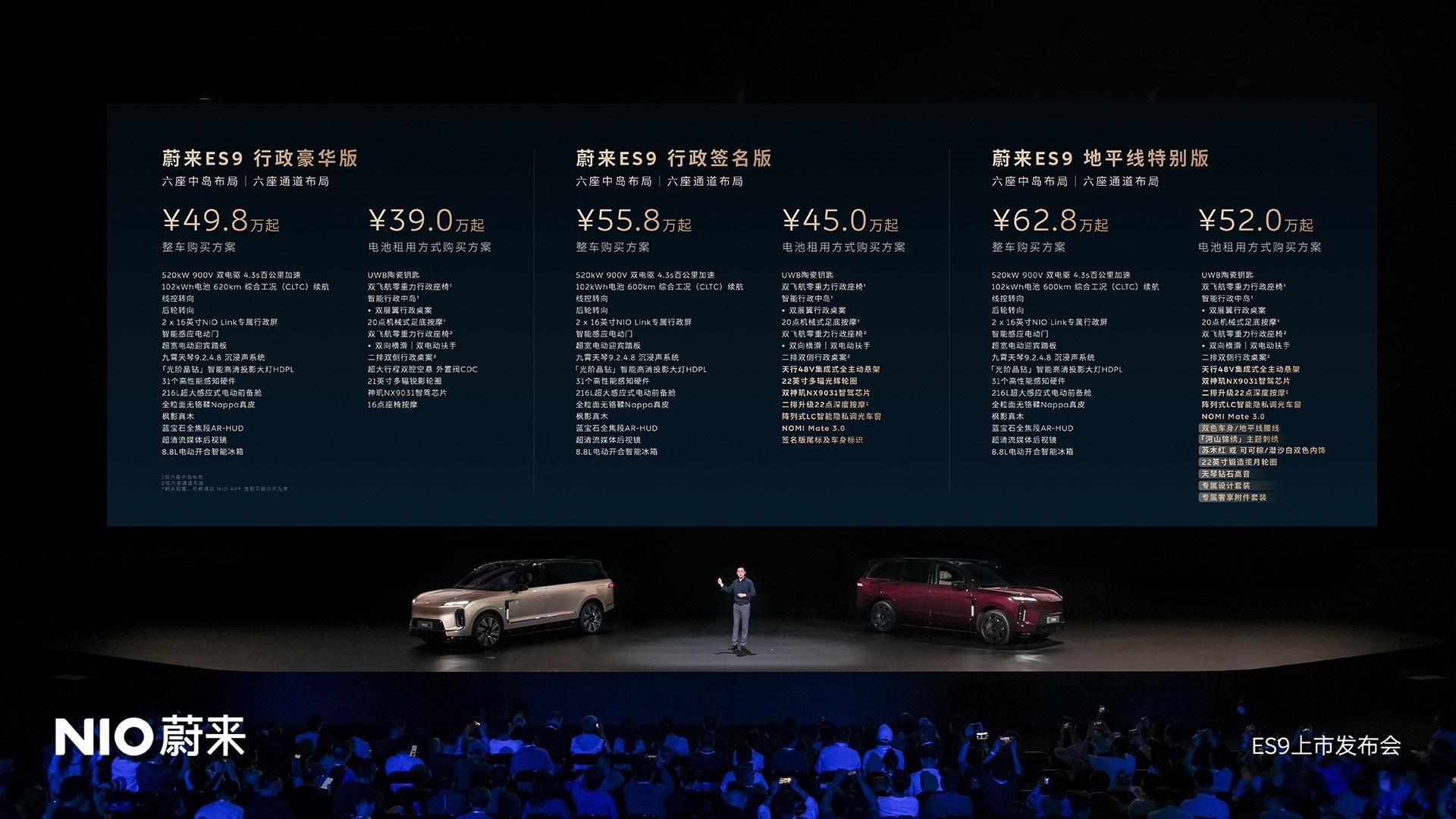 9系的严厉父亲是ES8、乐道L90。明年各家10系、11系的对标产品才是ES9