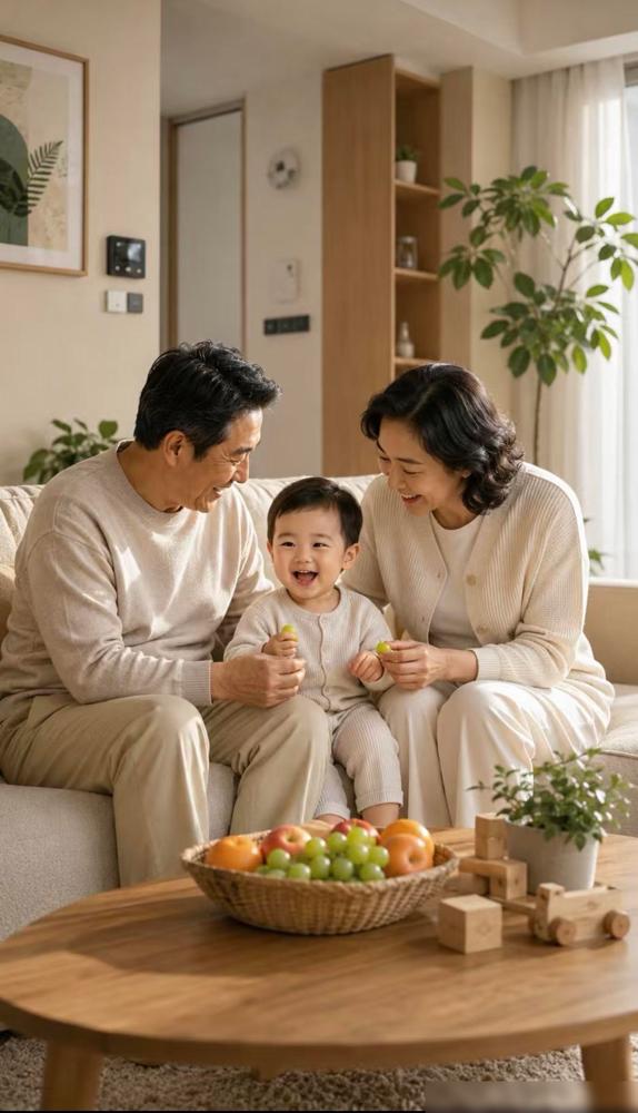 不知从啥时候起，形成了一个规矩，就是儿子儿媳妇有了孩子，当爷爷奶奶的，得帮着带。