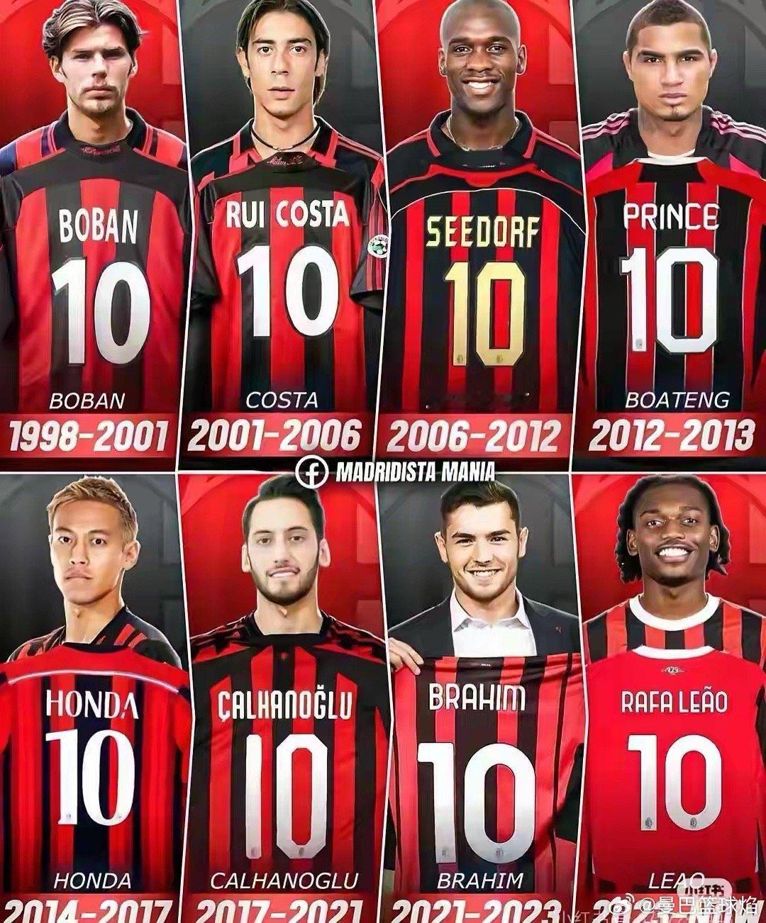 AC米兰的10号，选出最水的