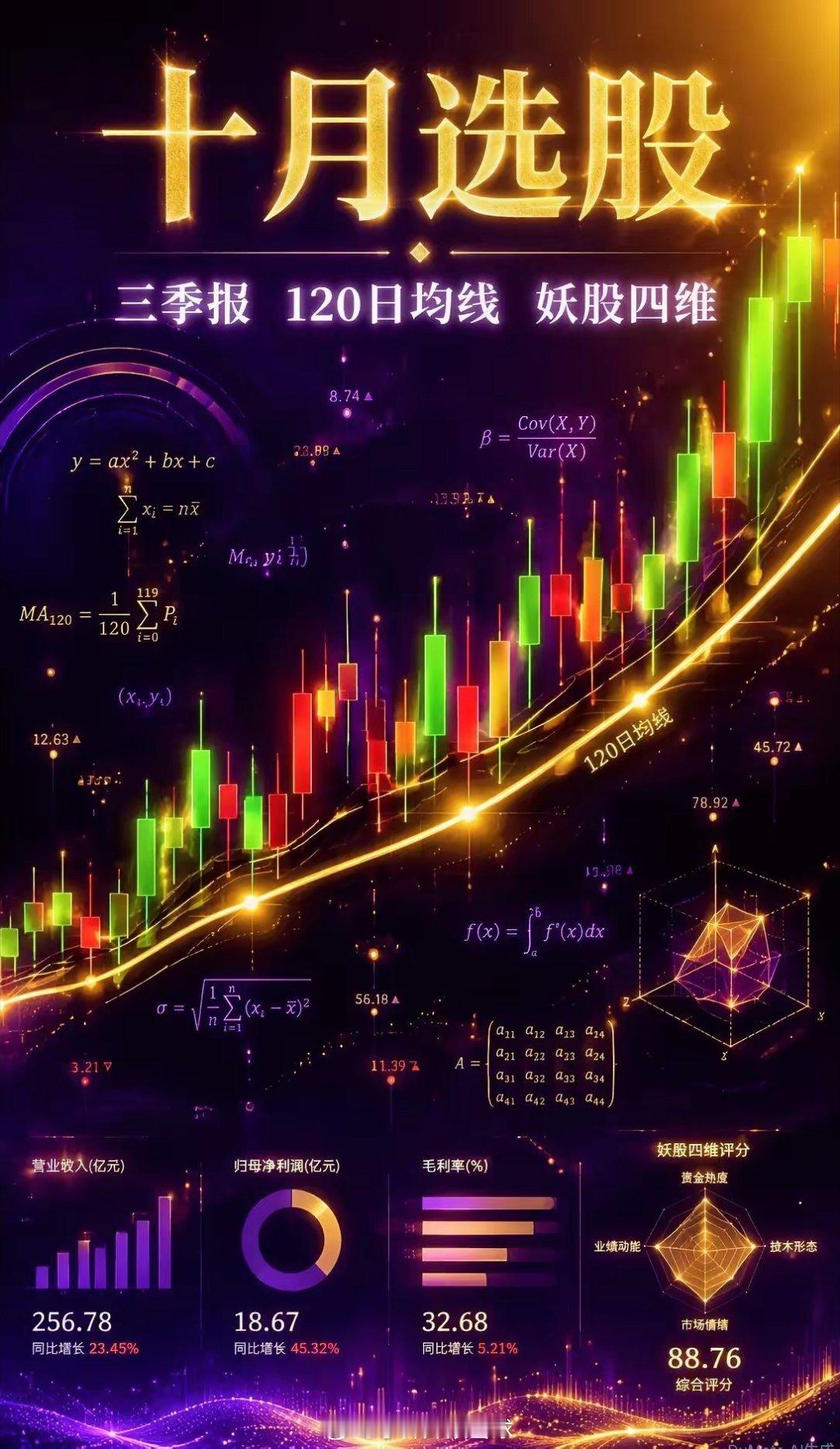 十月选股只有一个关键词：三季报。附妖股筛选四维框架十月A股最大的变量不是政策