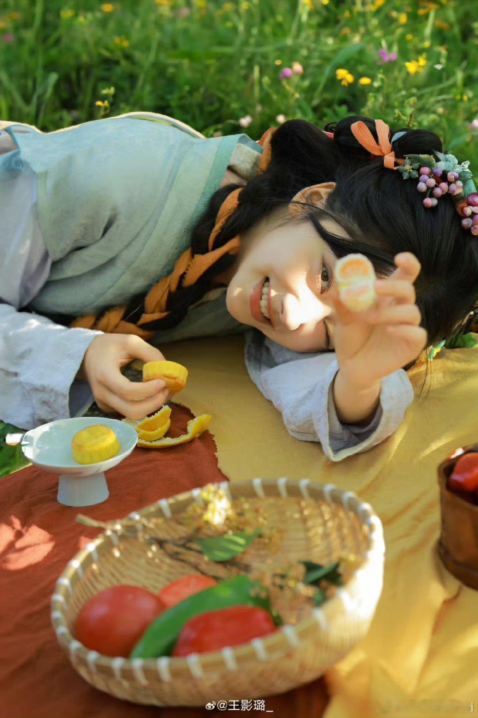 王影璐古风写真真的好明艳花仙子和小精灵🧚🏻♀️