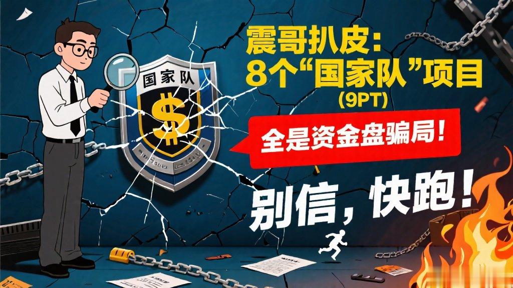 震哥扒皮: 这8个“国家队”项目全是资金盘骗局! 别信, 快跑!