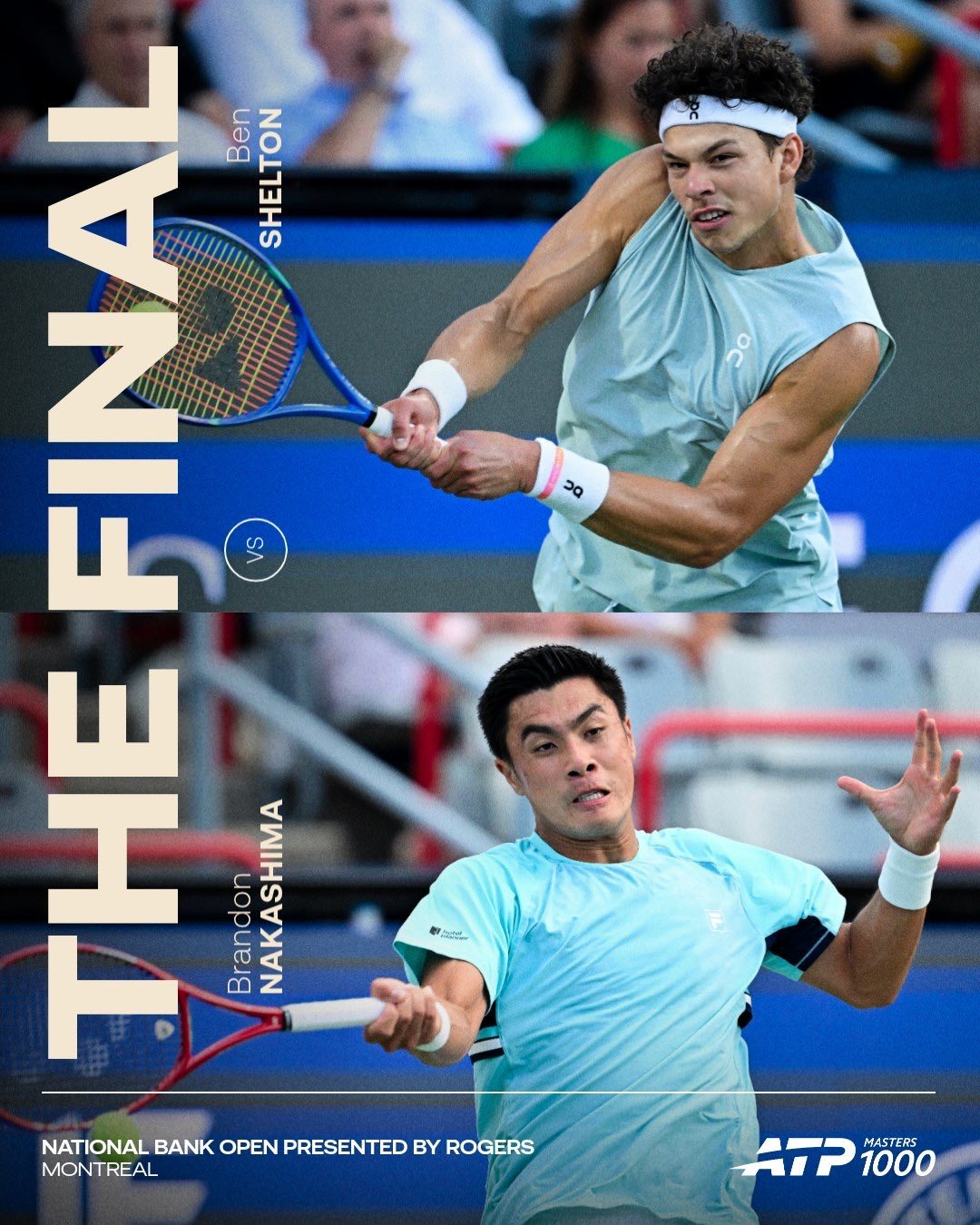 ATP蒙特利尔大师赛男单半决赛，卫冕冠军谢尔顿以6-2/6-3横扫同胞勒纳-钱，