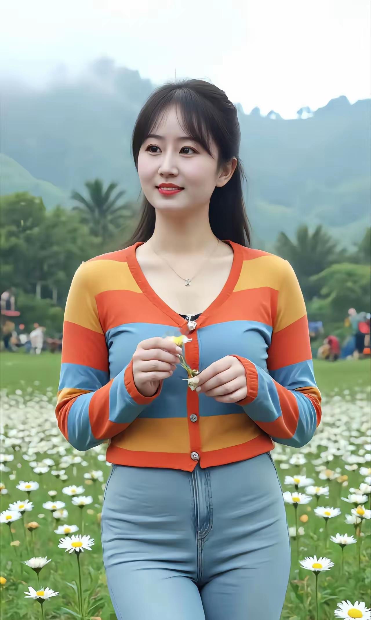 在花海中漫步，感受自然的美好！🌸🌿