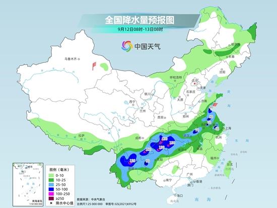 强降雨带有所南压, 鲁豫苏皖交界处降雨持续时间长