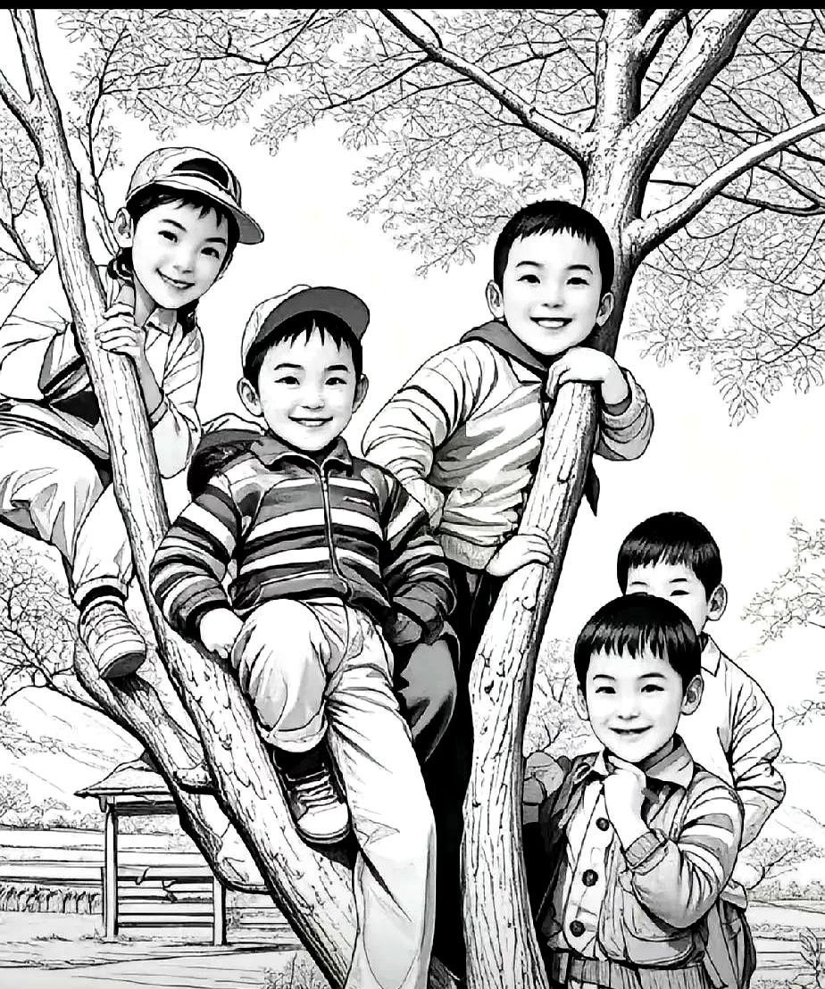 这张图片里面有7个人，大多数人只能找到5个。找到6个的已经是凤毛麟角了，