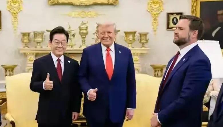 太卑微！李在明知道要吃“鸿门宴”，可没想到美方连晚宴都没安排！李在明专机落地，