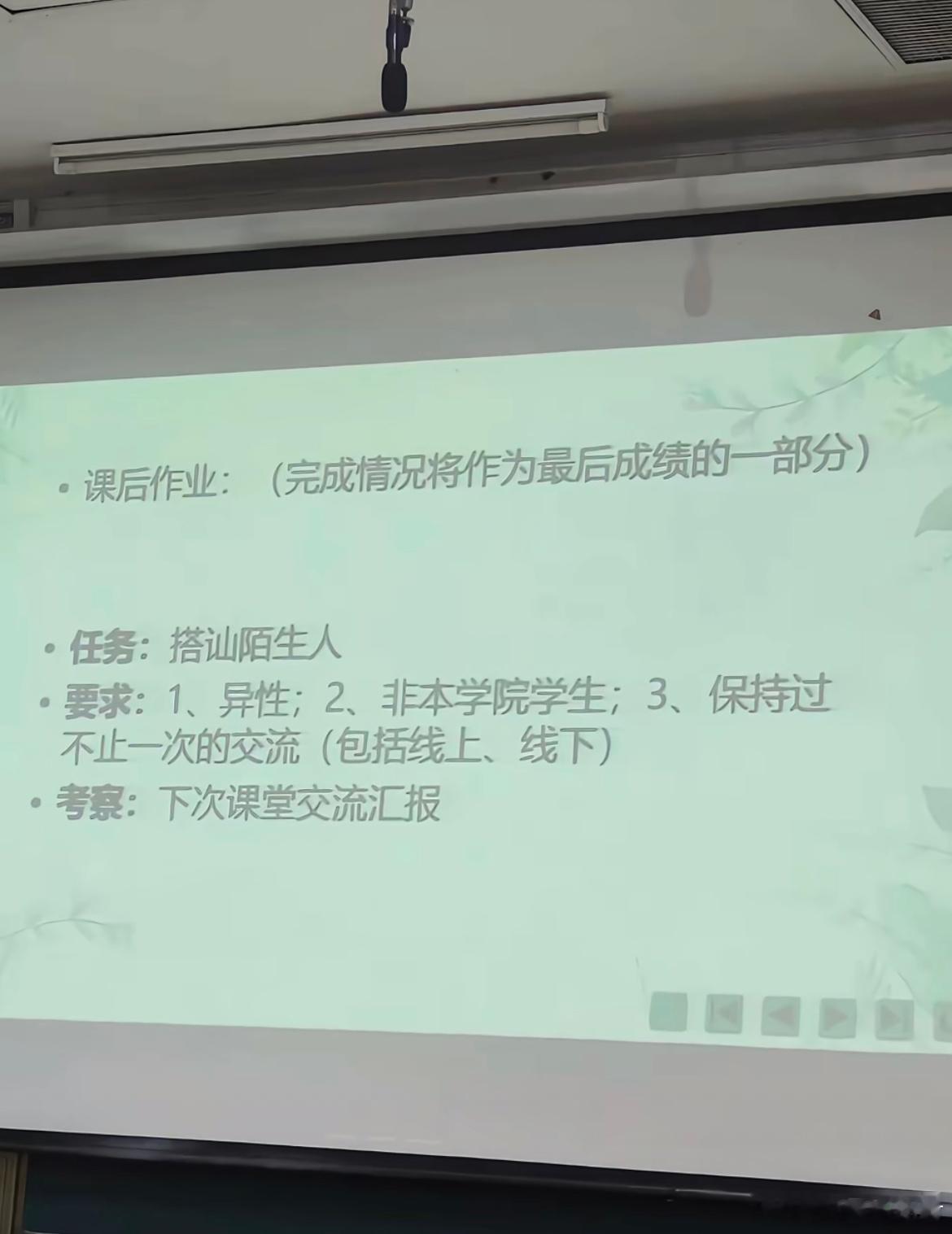 大学生的一项课后作业​​​