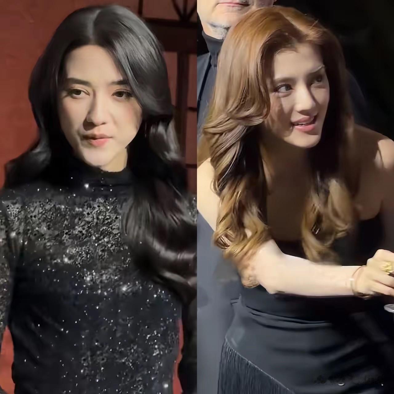 很早就说过吴千语和娜然长得很像，这次两人终于在某活动中同框了，两张脸放在一起更像