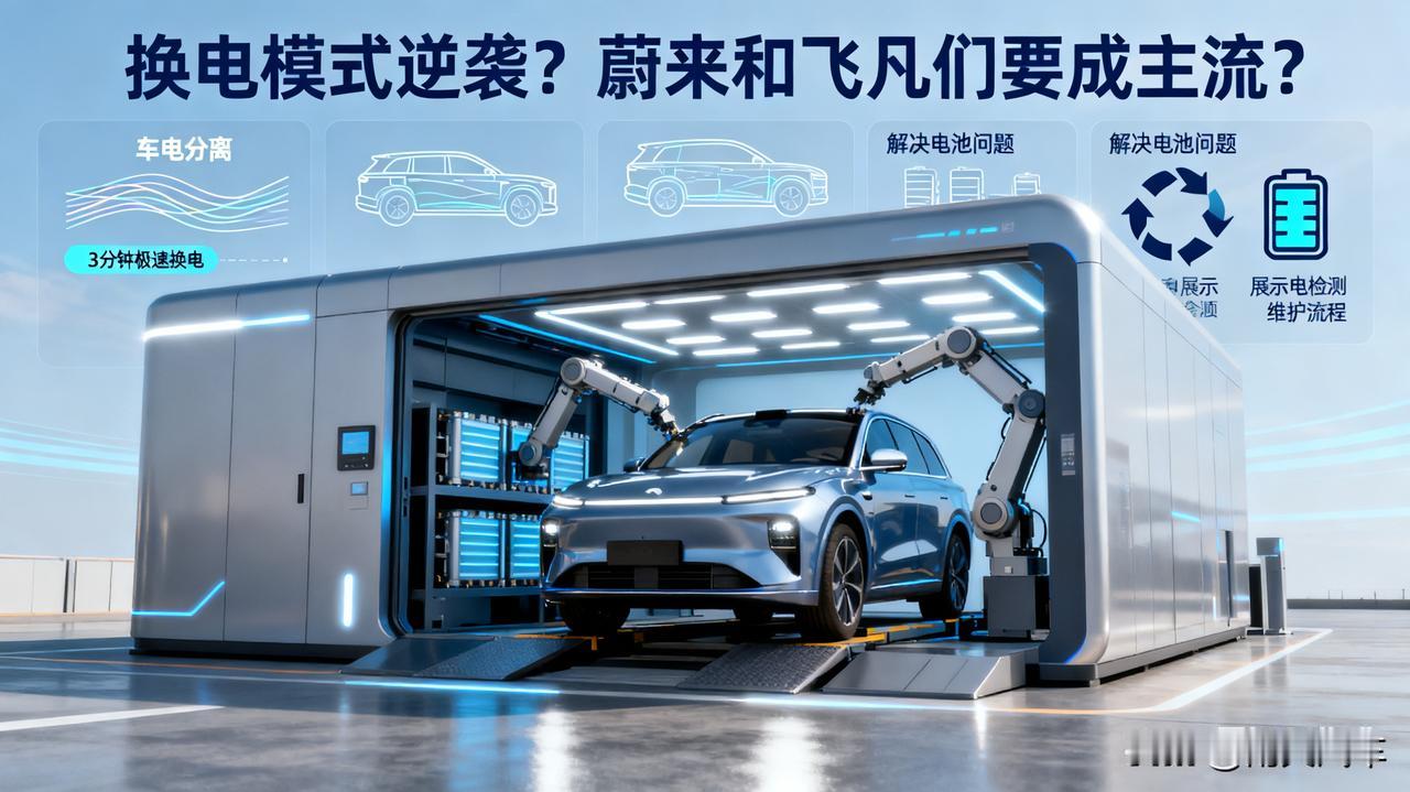 换电模式逆袭？蔚来和飞凡们要成主流？以前觉得换电是少数派，没想到2025年看